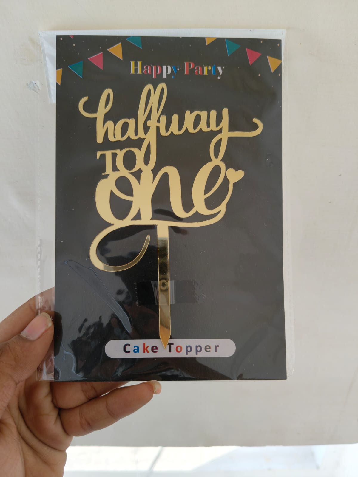 Half Birthday Topper
