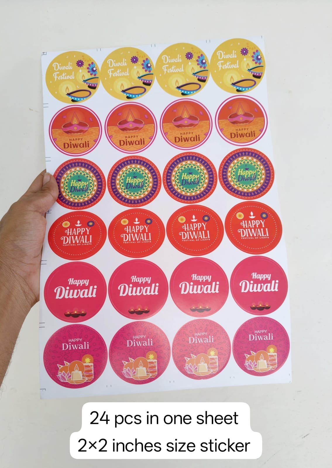 Diwali Sticker Sheet (24pcs)