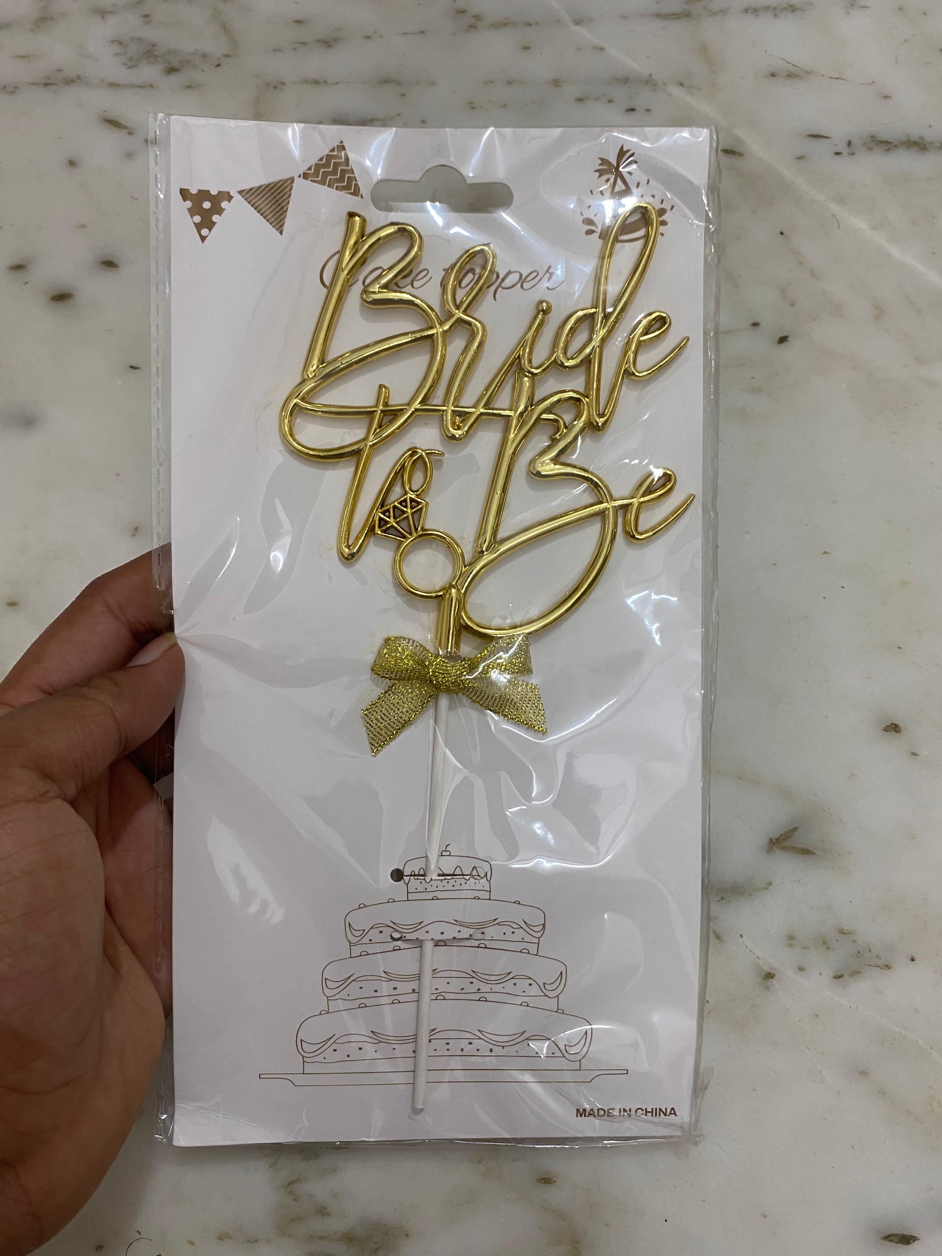 3D Bride To Be Golden