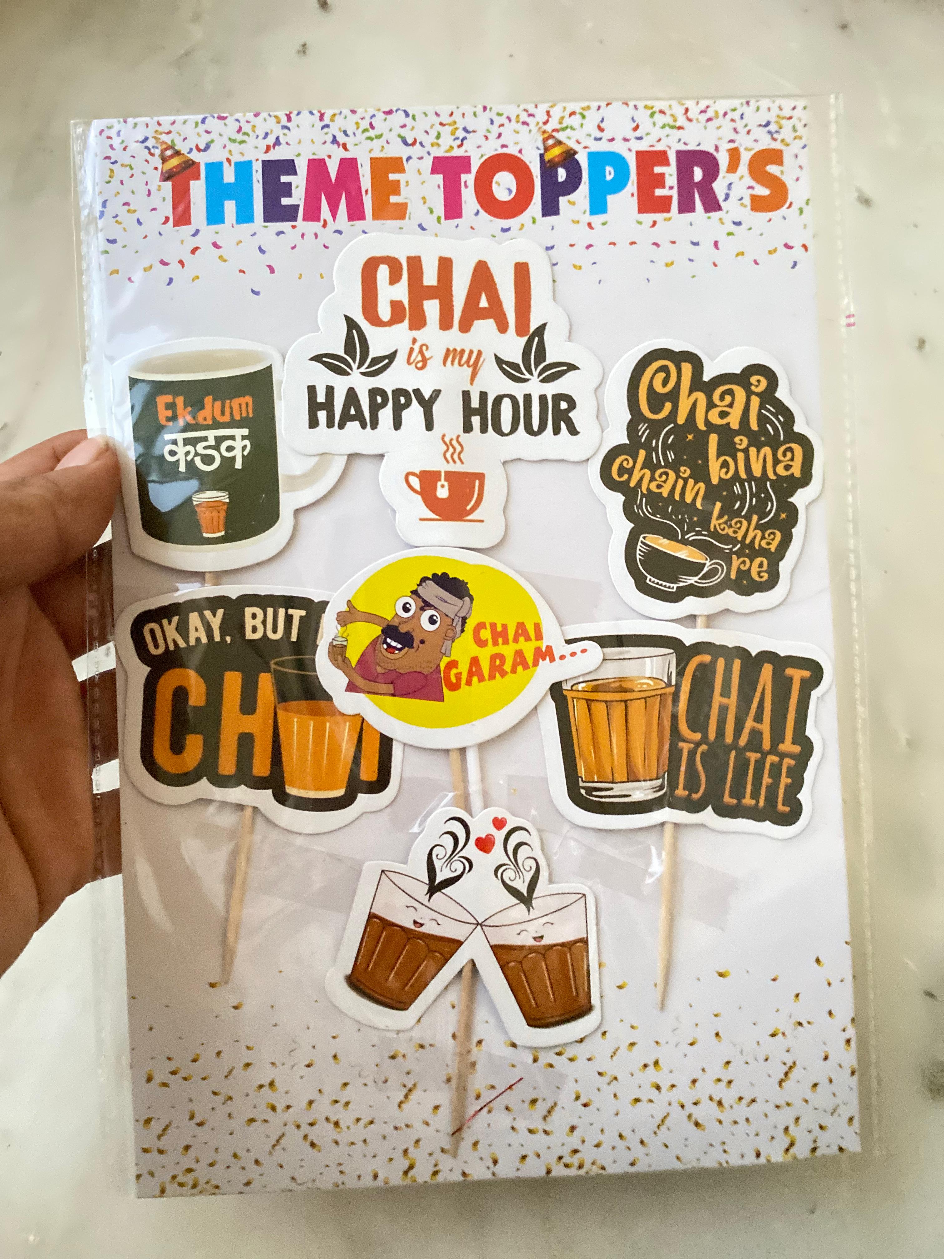 Chai Lover Theme Topper