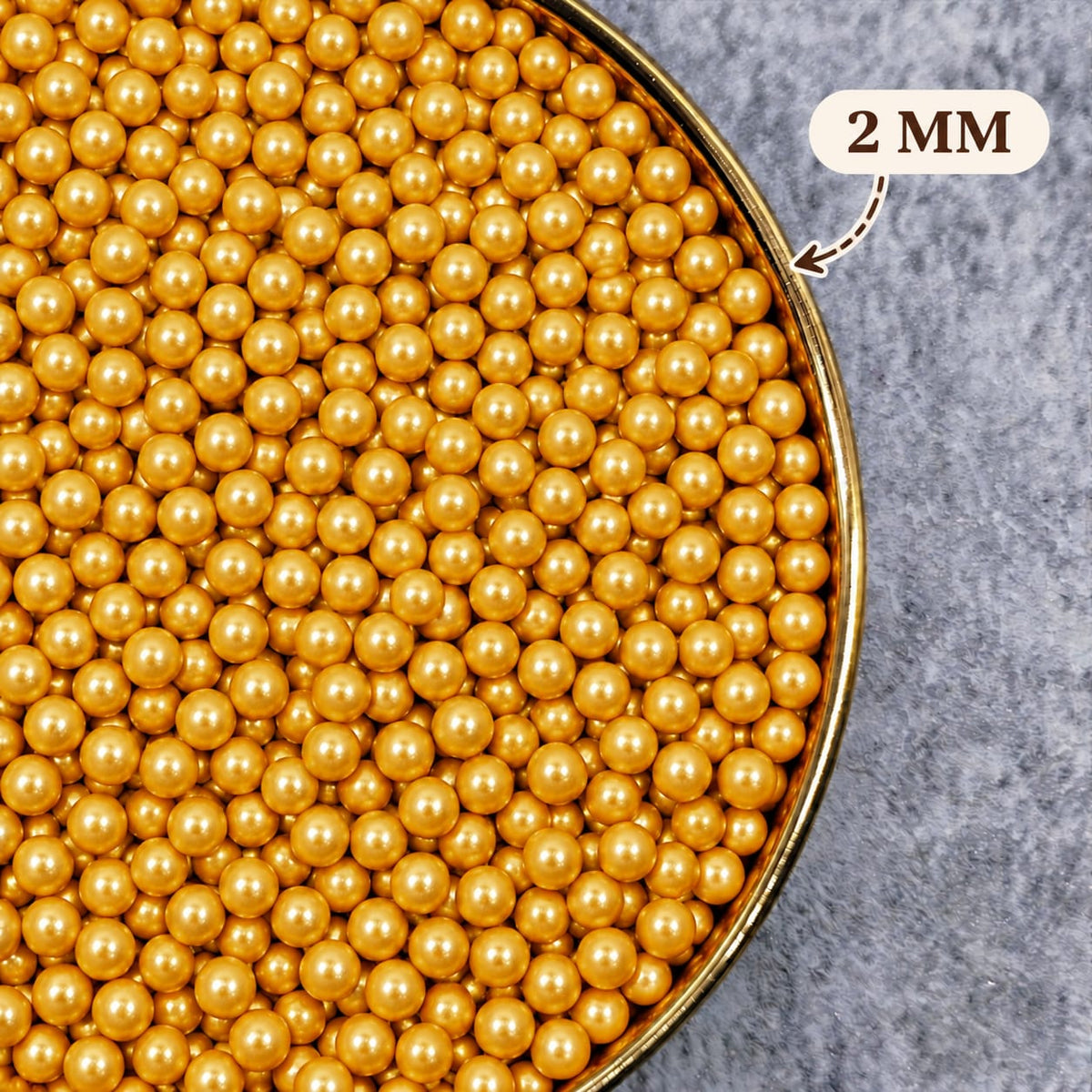 Golden 2MM Sprinkle (100g)