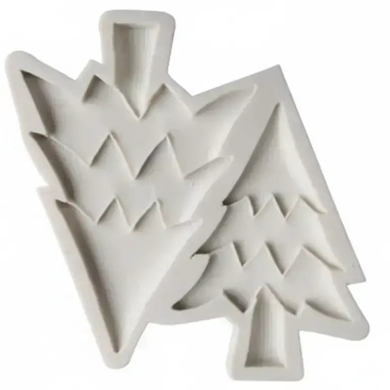 2-Cavity Abstract Geometric Christmas Tree Silicone Mold