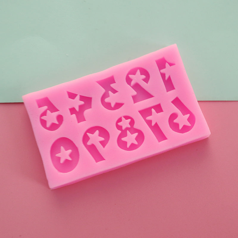 Fondant Number Mould