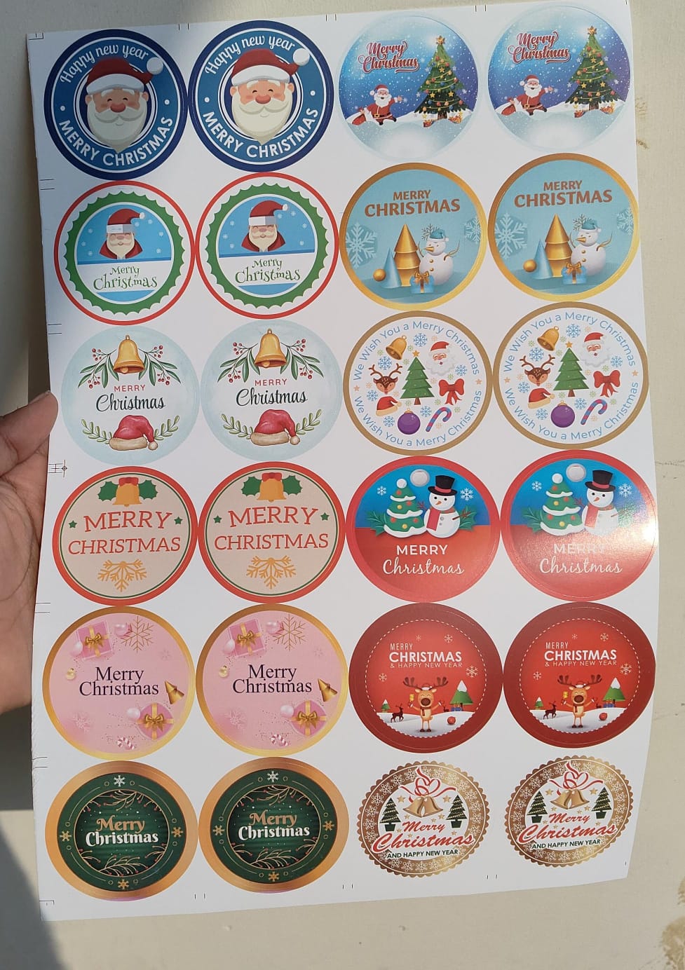 Christmas Sticker Sheet