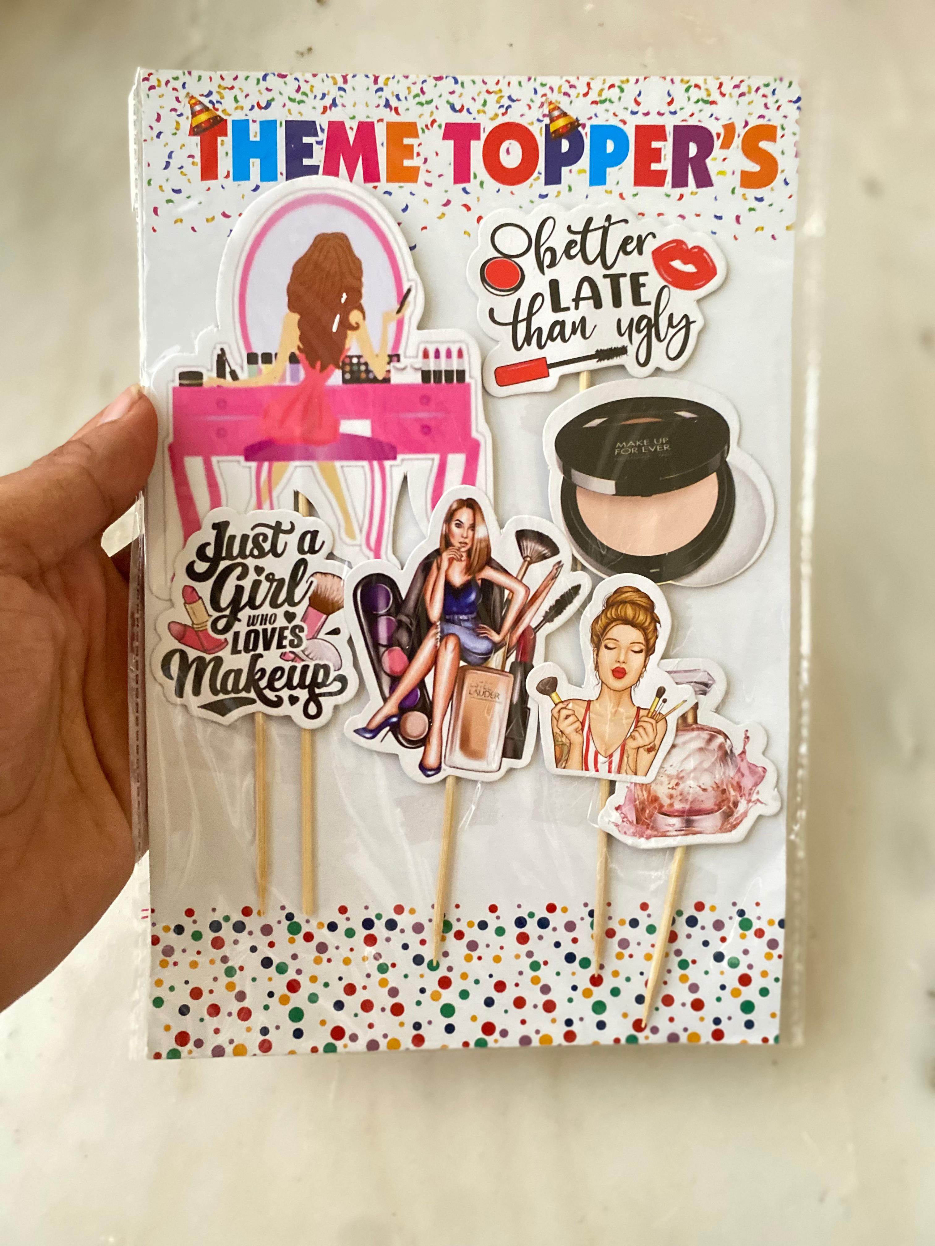 Girl Makeup Theme Topper