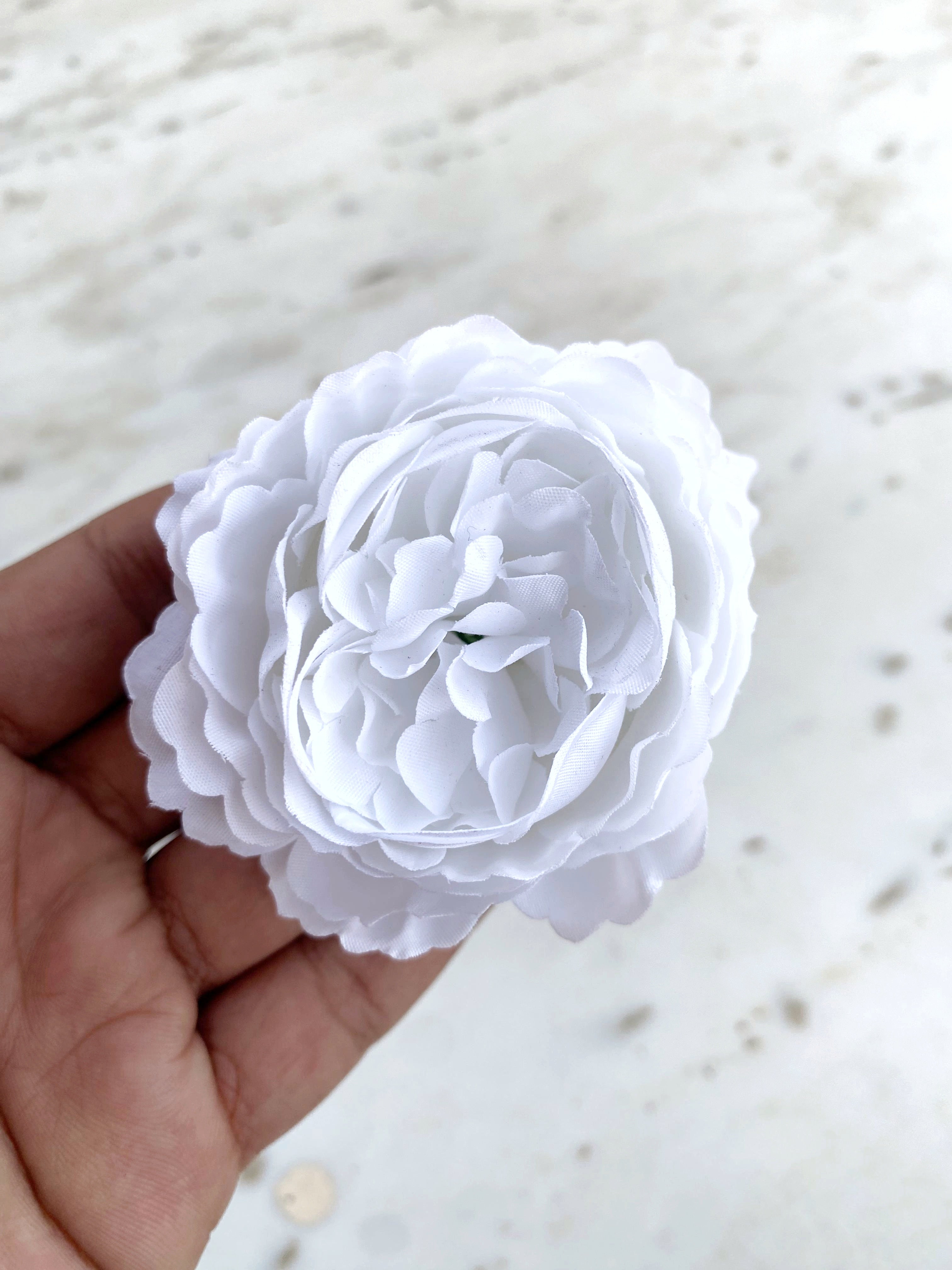 White Big Peonies