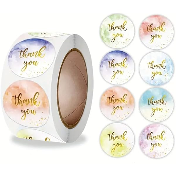 Thank You Sticker Roll ( Random Design)