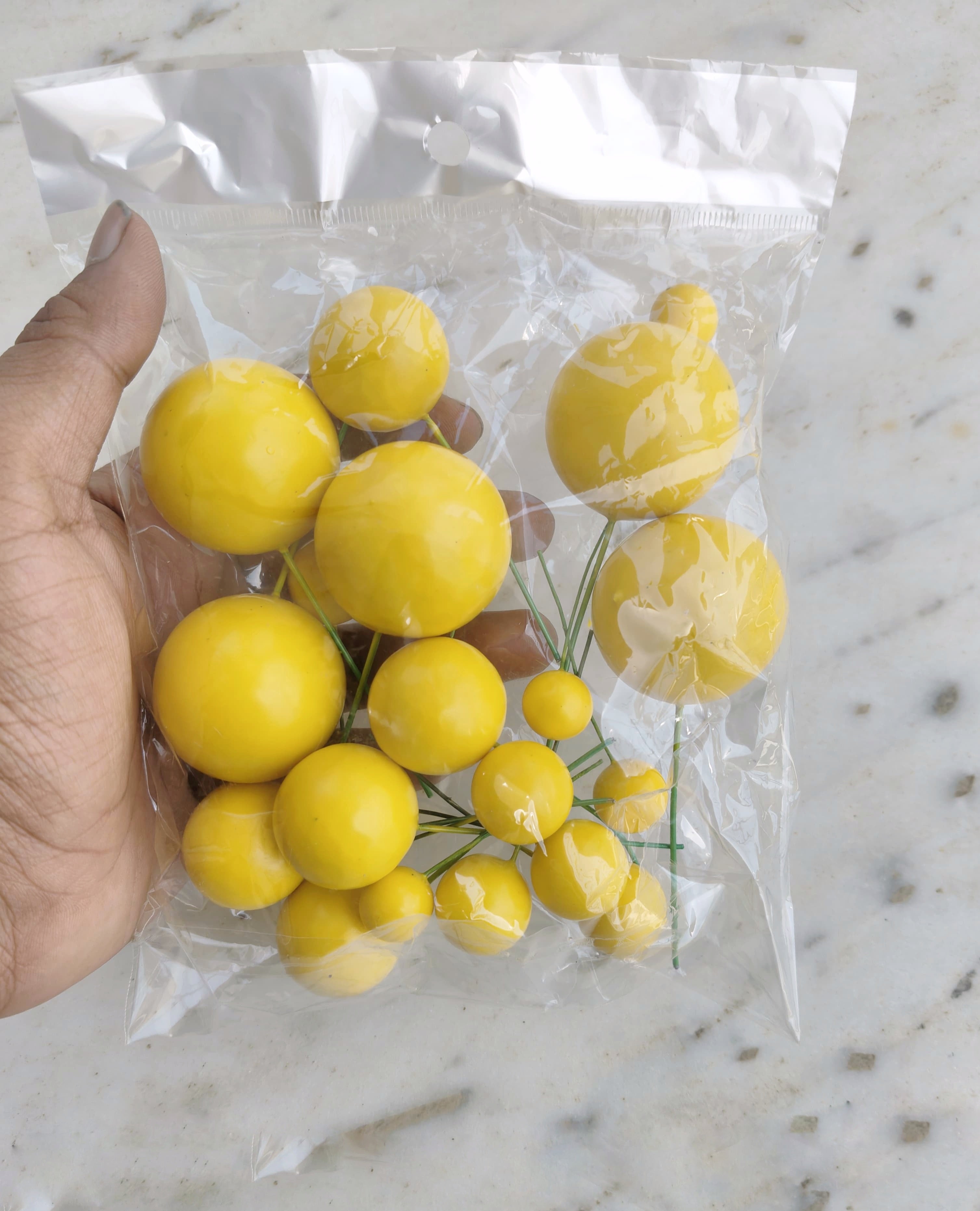 Yellow Faux Ball