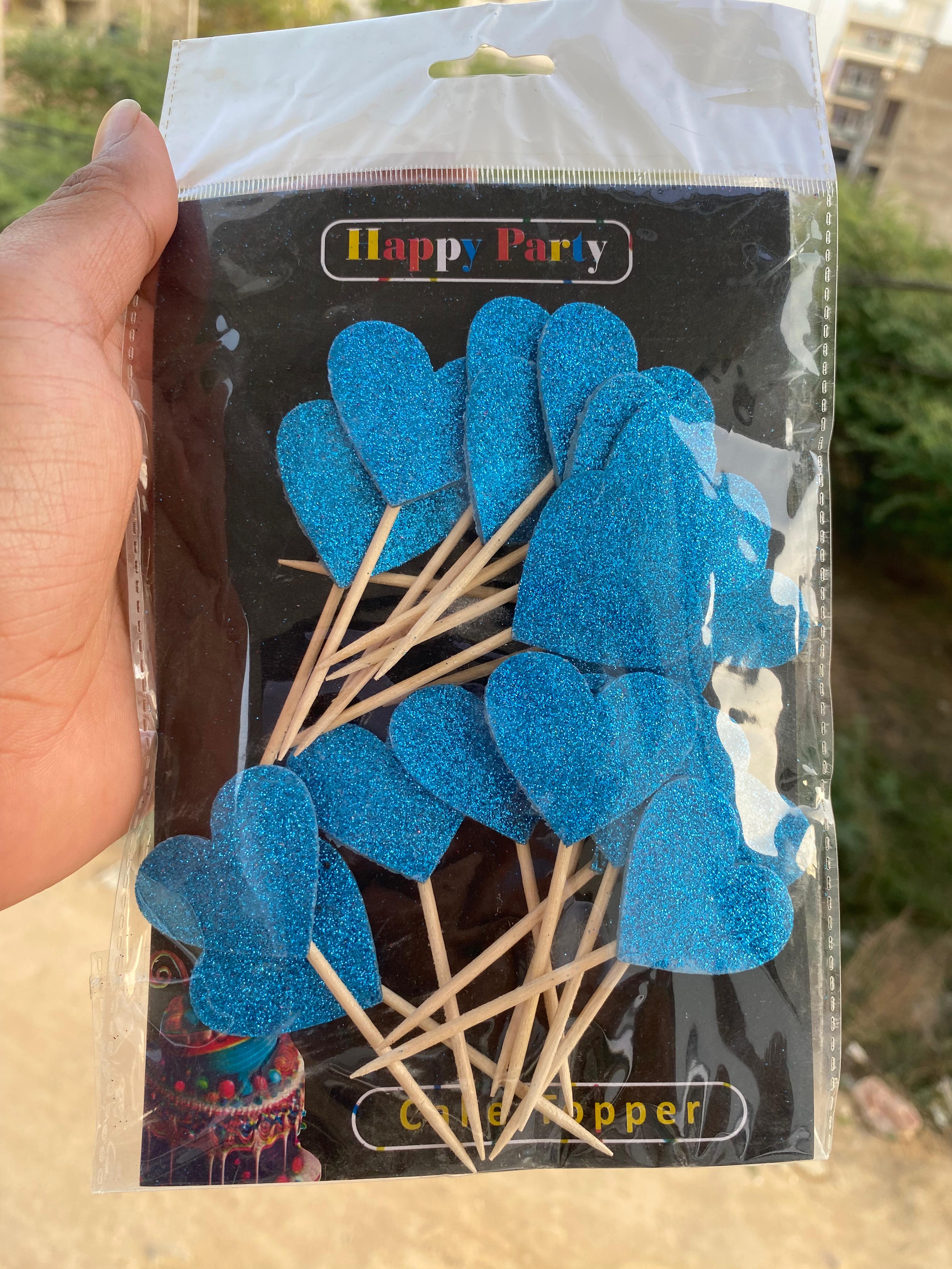 Glitter Heart Blue