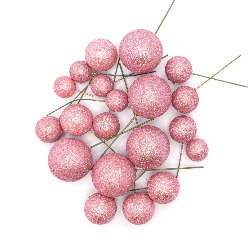 Pink Glitter Balls