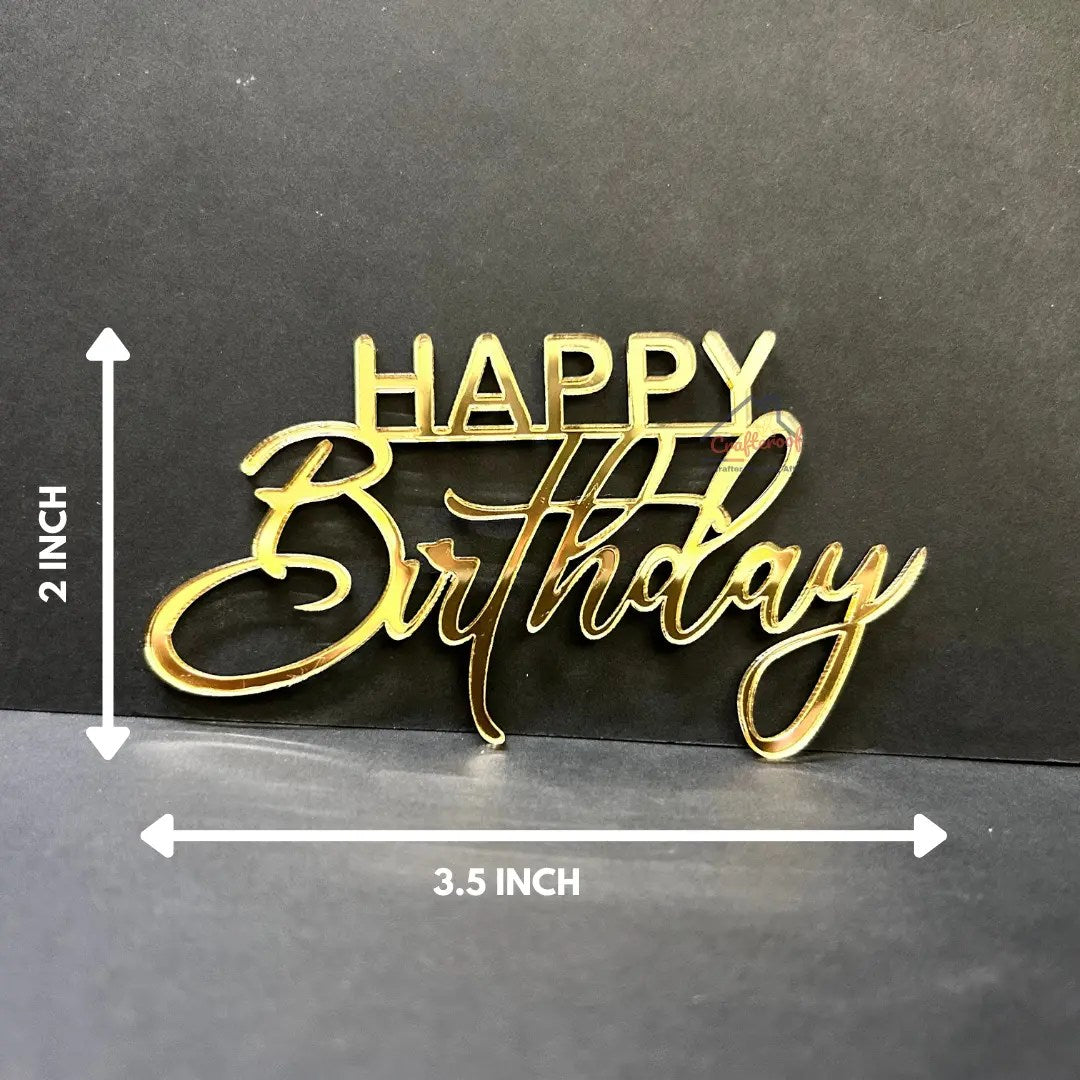 Acrylic Birthday Cutout (5 pcs)