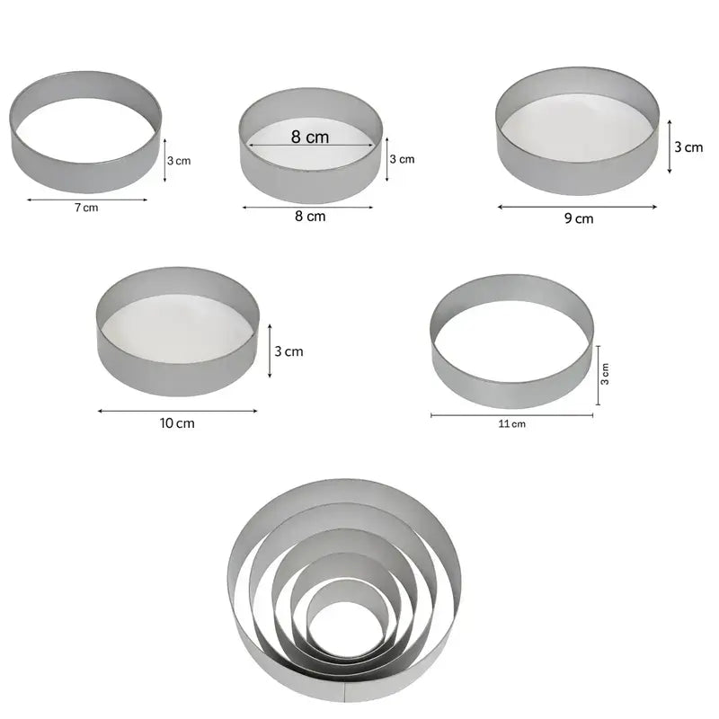 Cake Ring Cutter Set (5pcs)