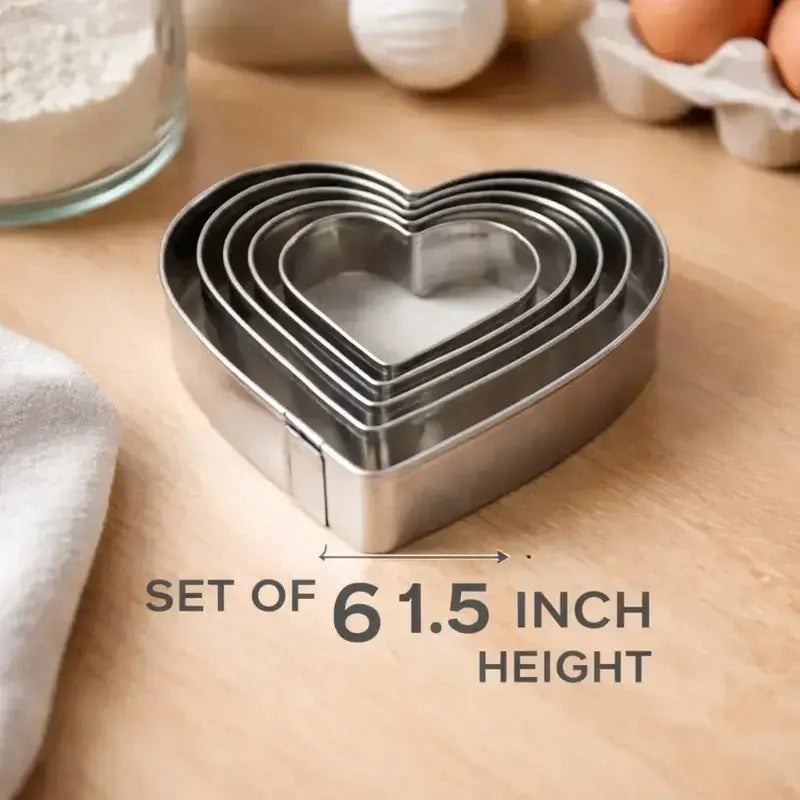 Heart Shape Cutter (6pcs set)