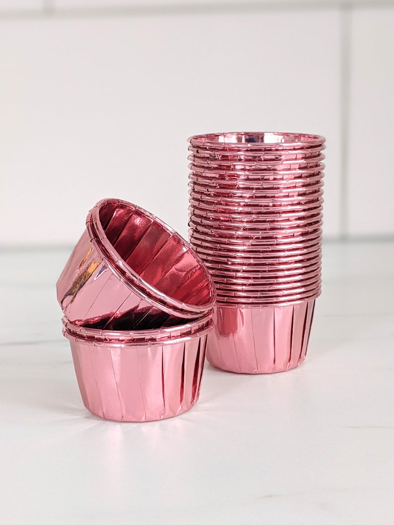 Mettalic Cupcake Liner Rose Gold