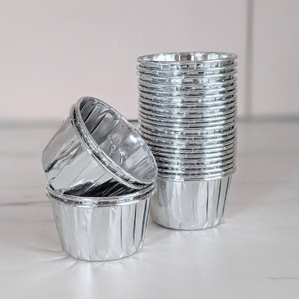 Mettalic Cupcake Liner Sliver
