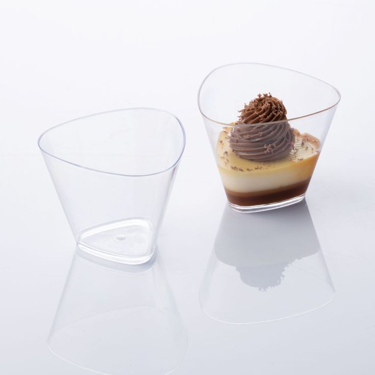 Acrylic Triangle Glass (175ml)