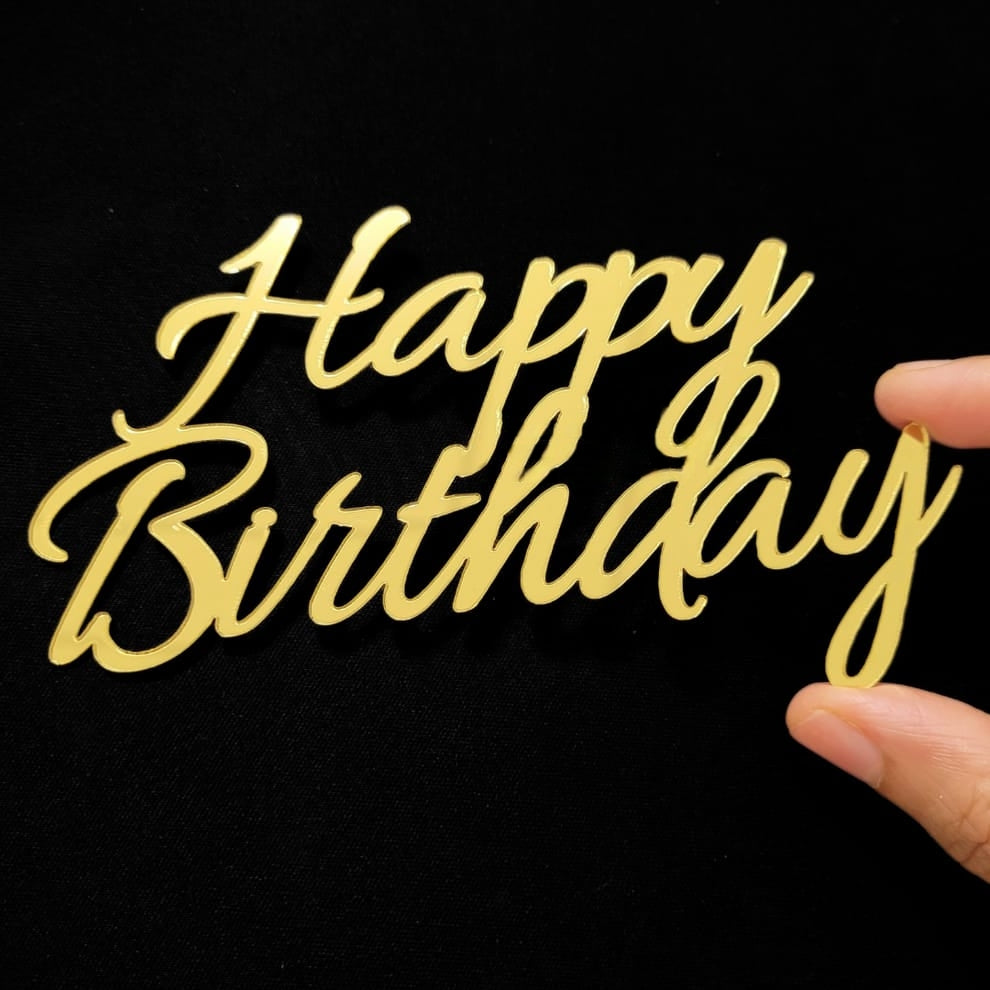 Acrylic Birthday Cutout (5 pcs)