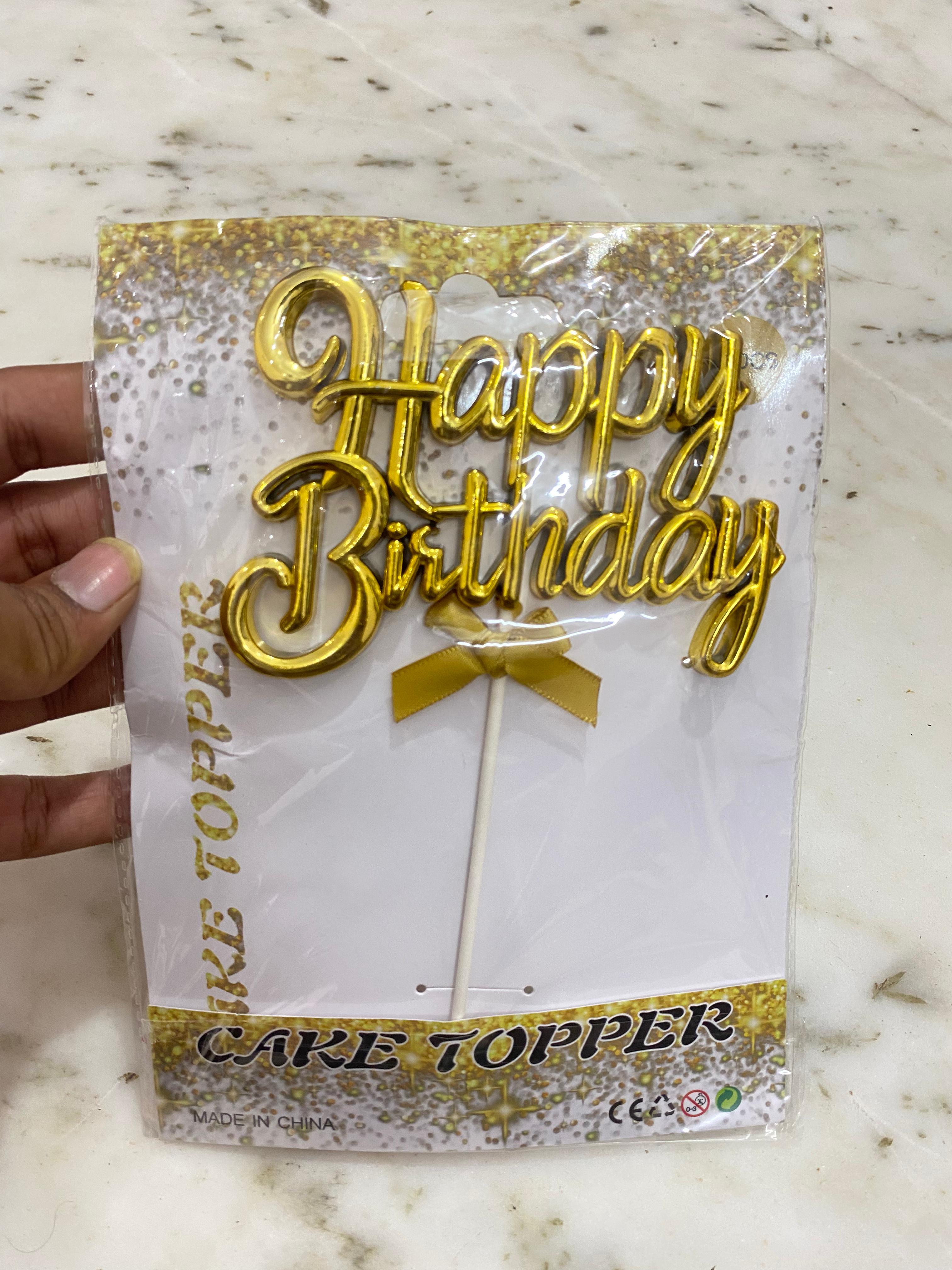 3D Happy Birthday Golden