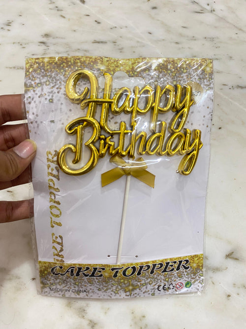 3D Happy Birthday Golden