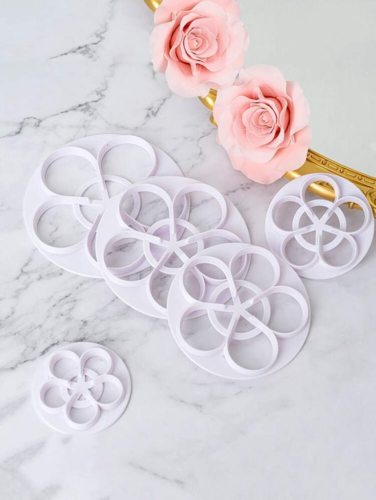 Fondant Rose Cutter 6pcs
