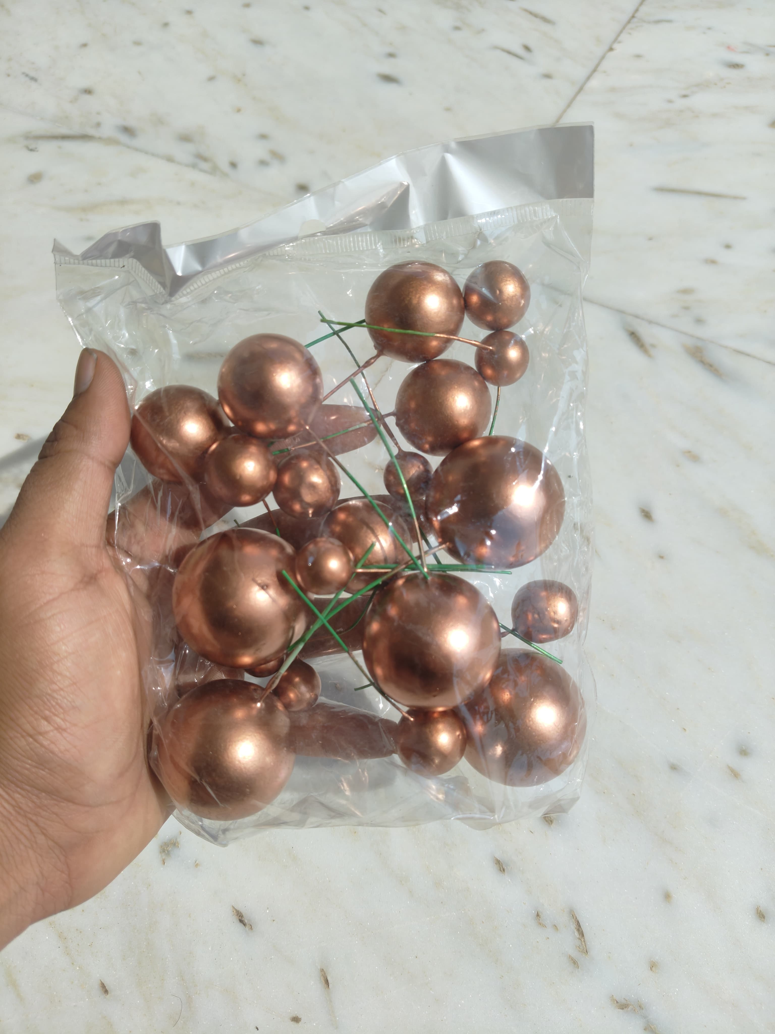 Rose Gold Faux Ball