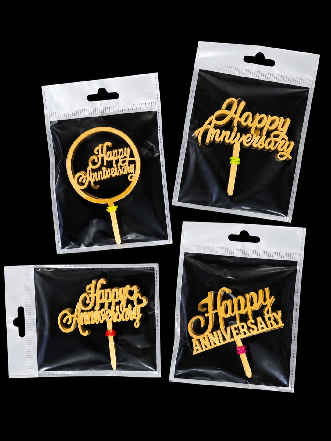 3 inch Anniversary Topper packet (10 pcs in pkt)