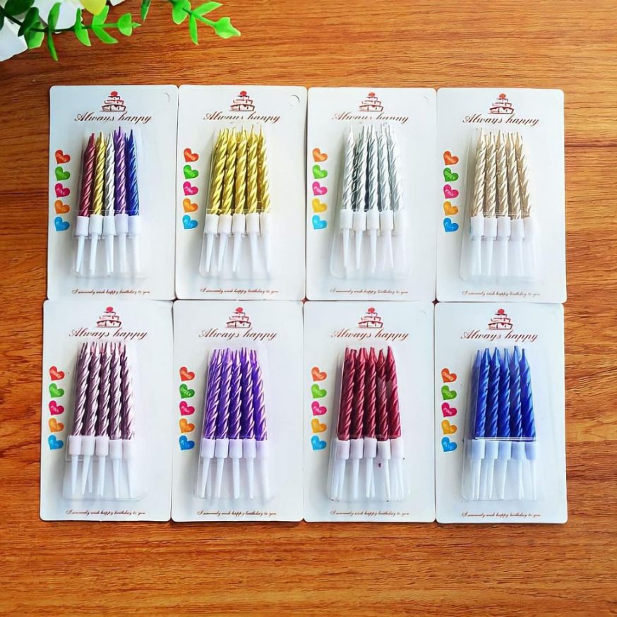 Mini Twisted Candle (10pcs)