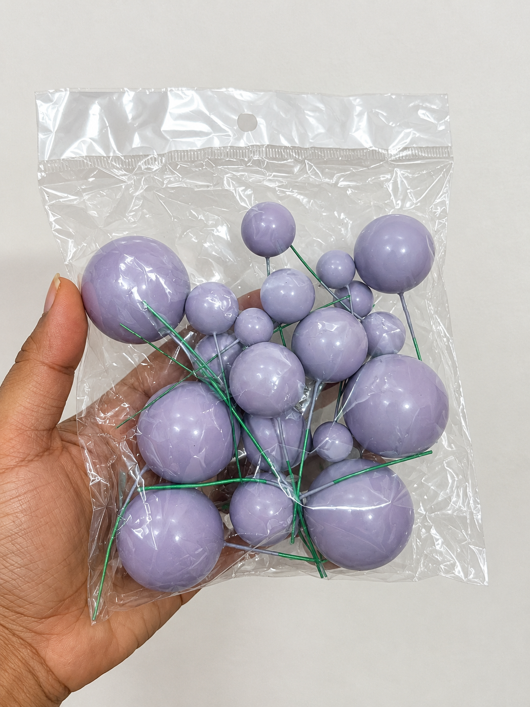 Purple Faux ball