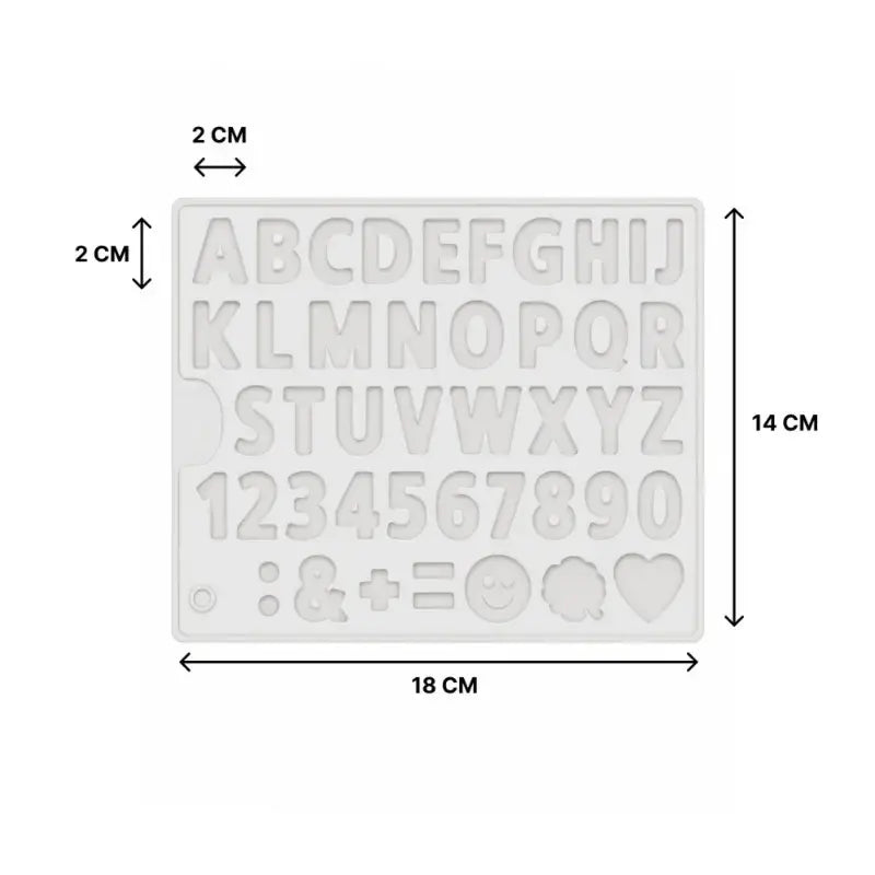 Alphabet mould
