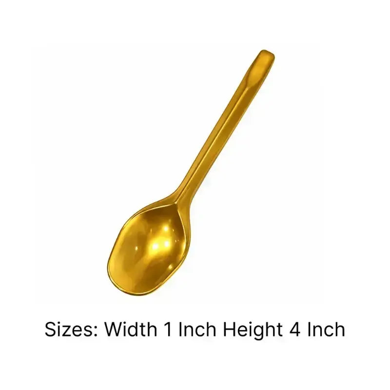 Gold plastic Disposable Spoon (Pack of 100 pcs)