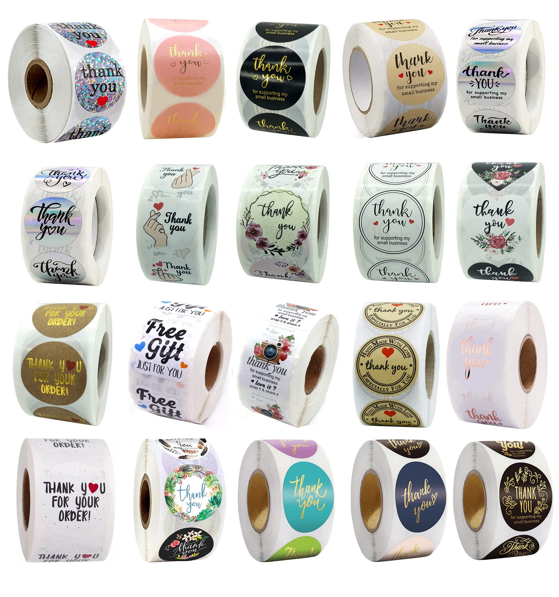 Thank You Sticker Roll ( Random Design)