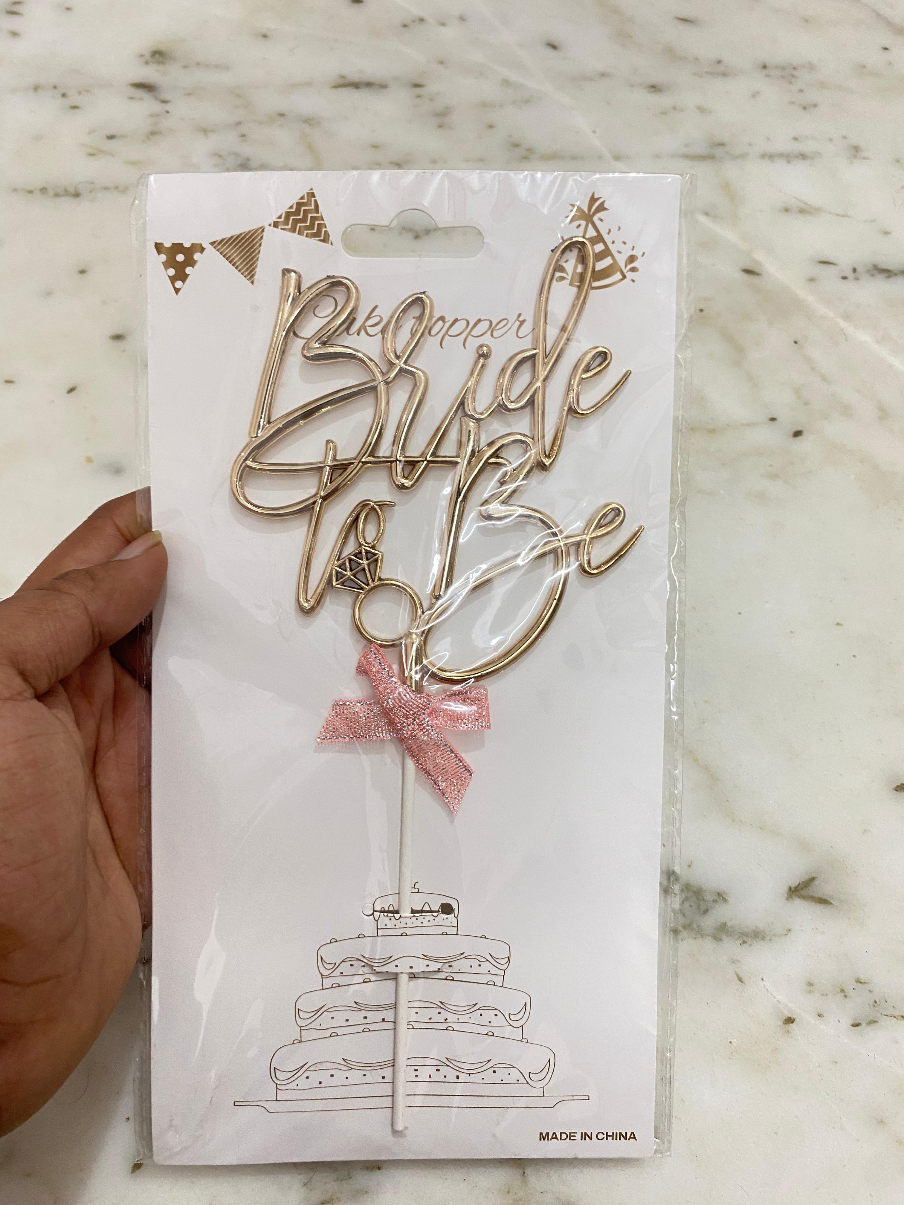 3D Bride To Be Rose Gold