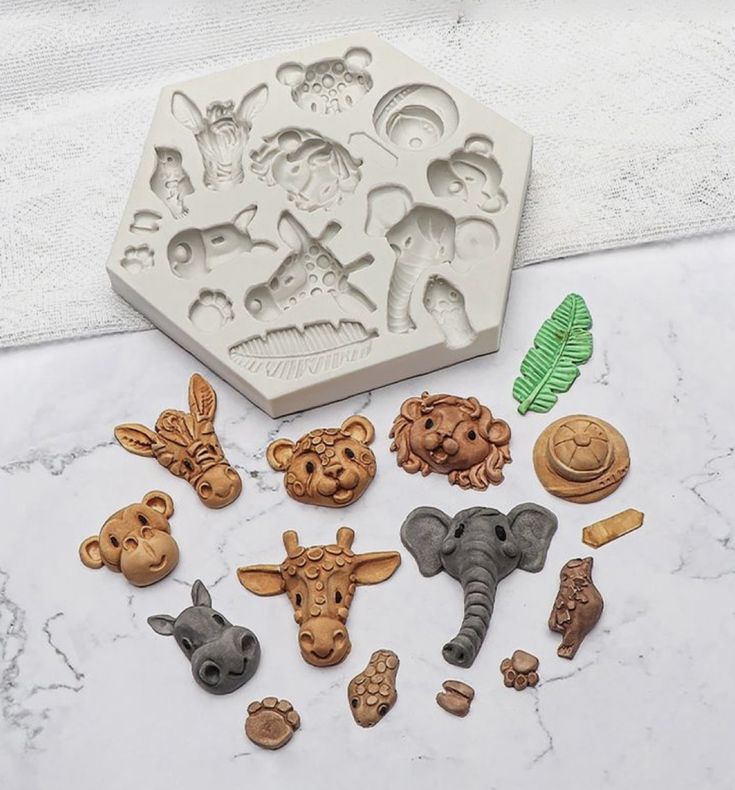 Animal Face Fondant Mould
