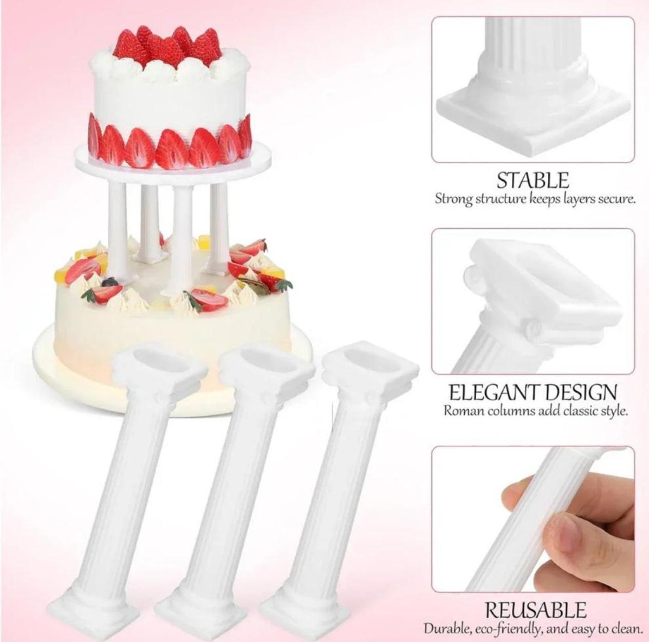 6" Cake Pillars (6pcs)