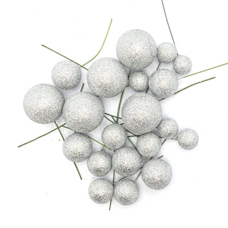 Sliver Glitter Balls