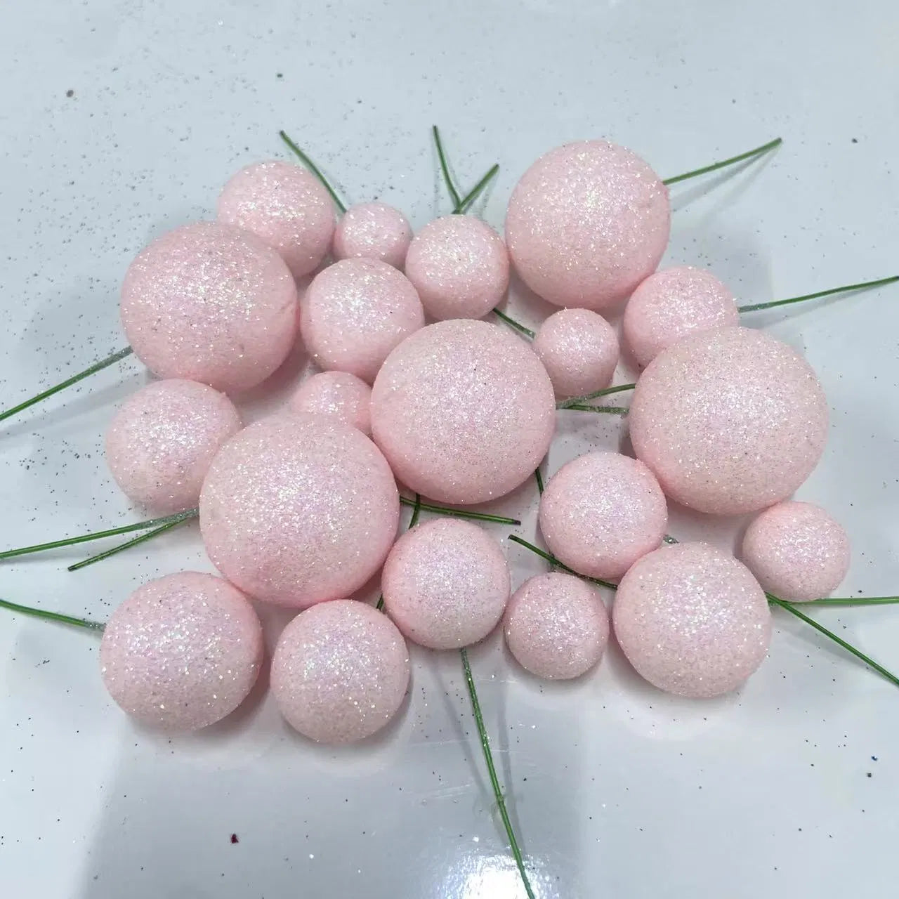 Baby pink Glitter Balls