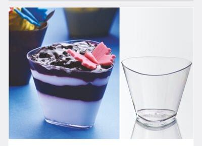 Acrylic Triangle Glass (65ml)