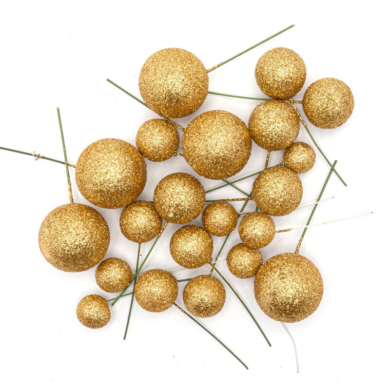 Golden Glitter Balls